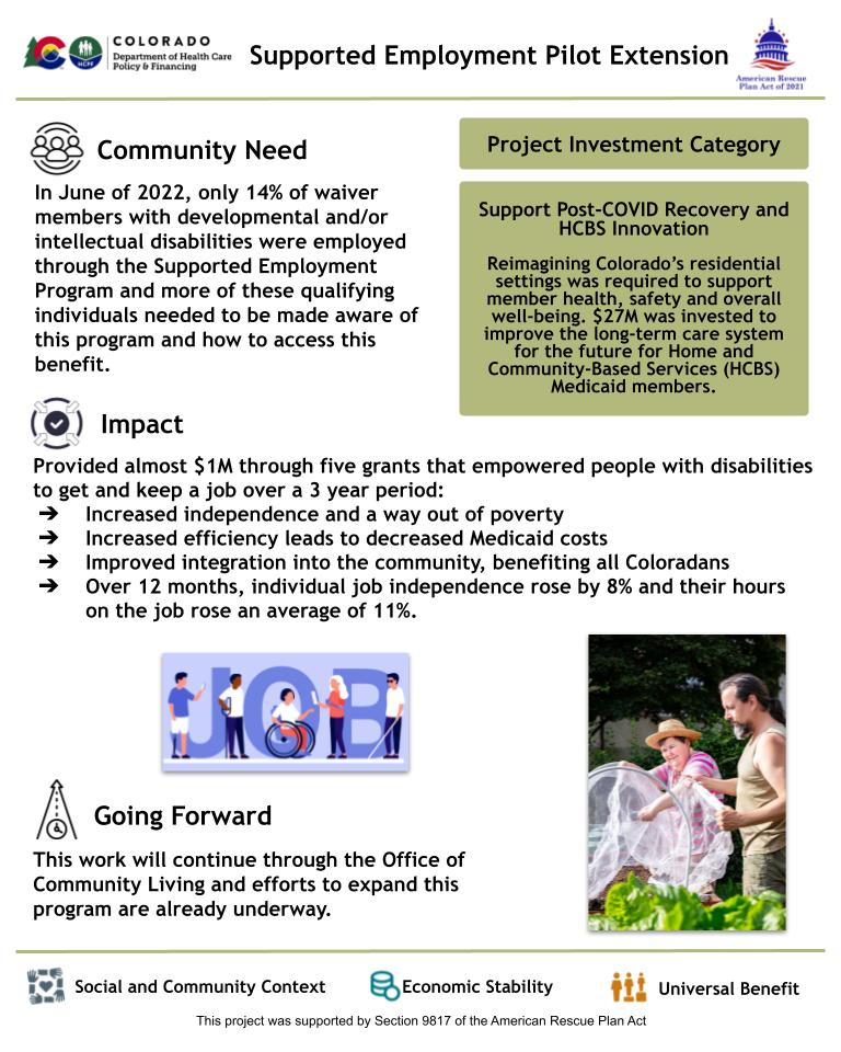 Pilot grants to expand job opportunities for individuals with disabilities