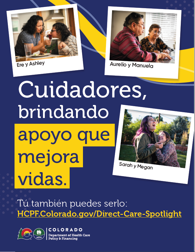 Spanish DCW Flyer with blue background