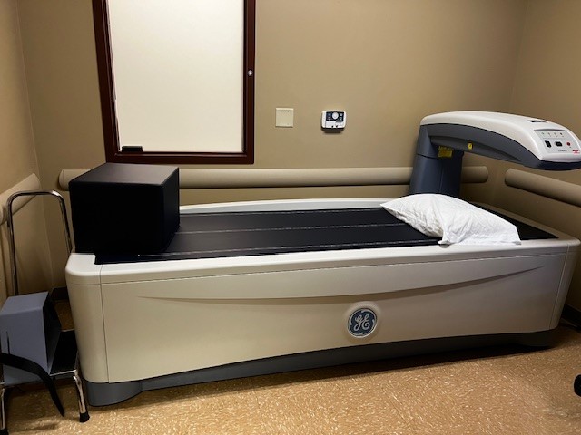 An image of a Dexa machine from the side.