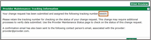 retain tracking number