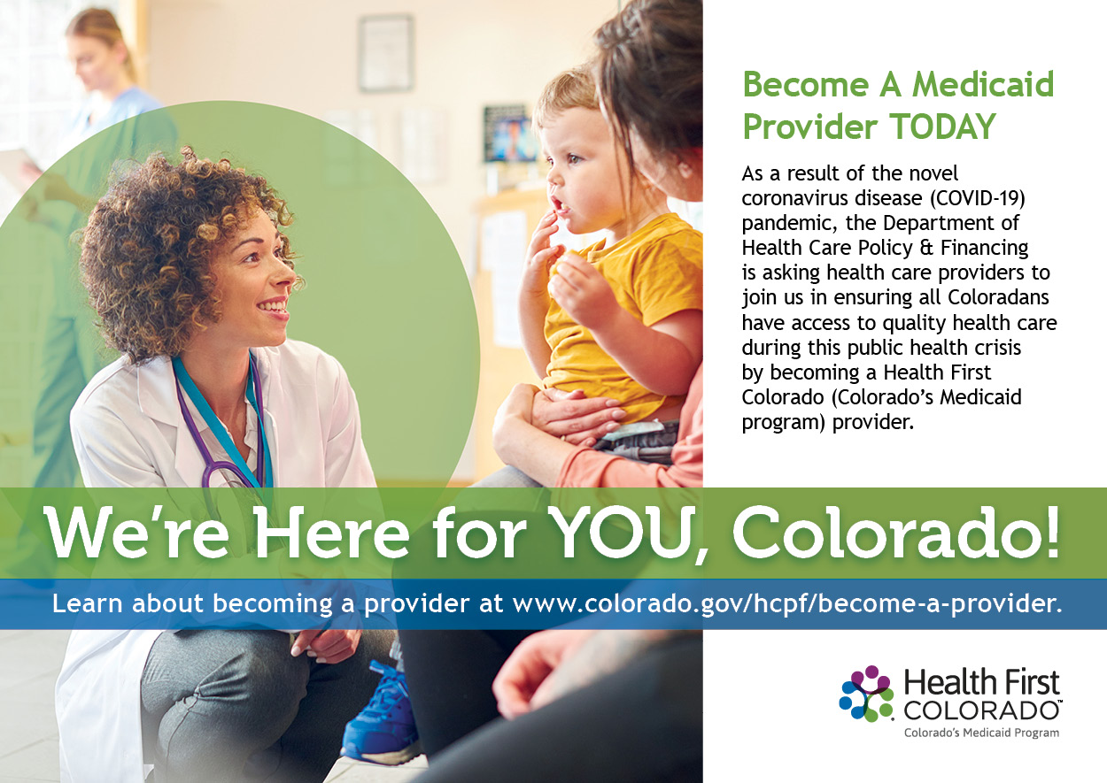 Become a Health First Colorado provider today