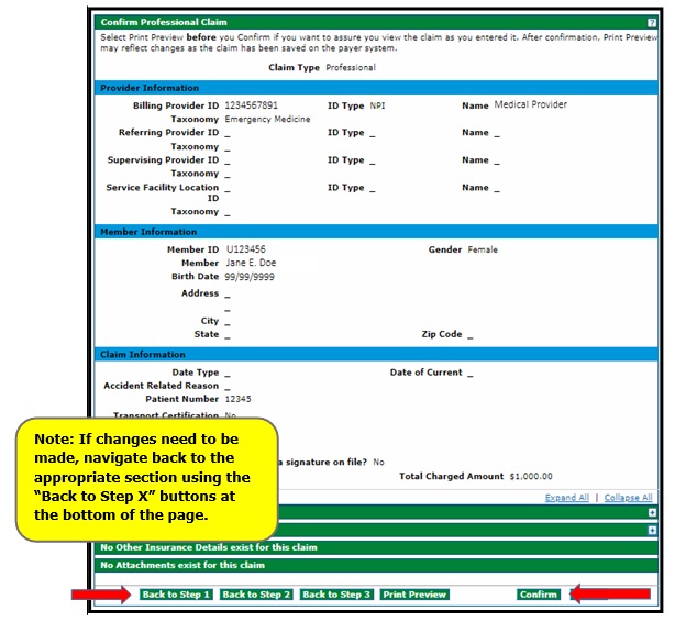 Provider Web Portal Quick Guide Submitting A Professional Claim 