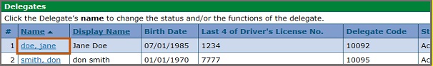 how to modify delegate status
