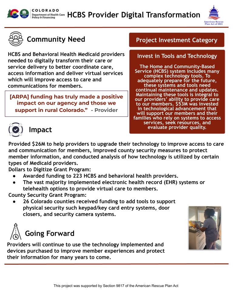 $26M invested in provider technology upgrades for better care and virtual service access