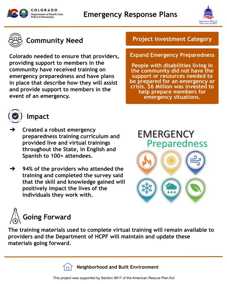 Training and plans ensure providers support members during emergency situations