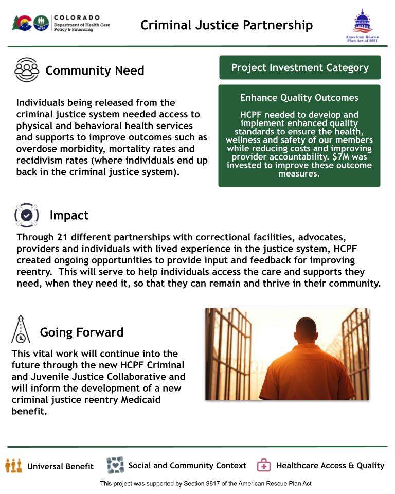 Partnerships supporting reentry care access for people leaving the justice system