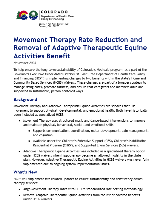 Thumbnail of Movement and Equine Fact Sheet