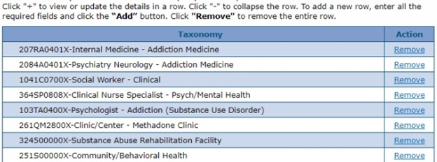 Confirm new taxonomy appears on the list