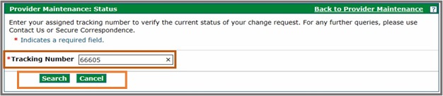 enter tracking number