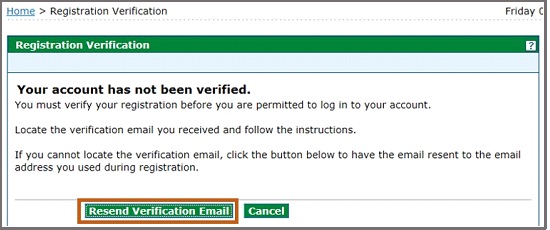 validation of email/verification