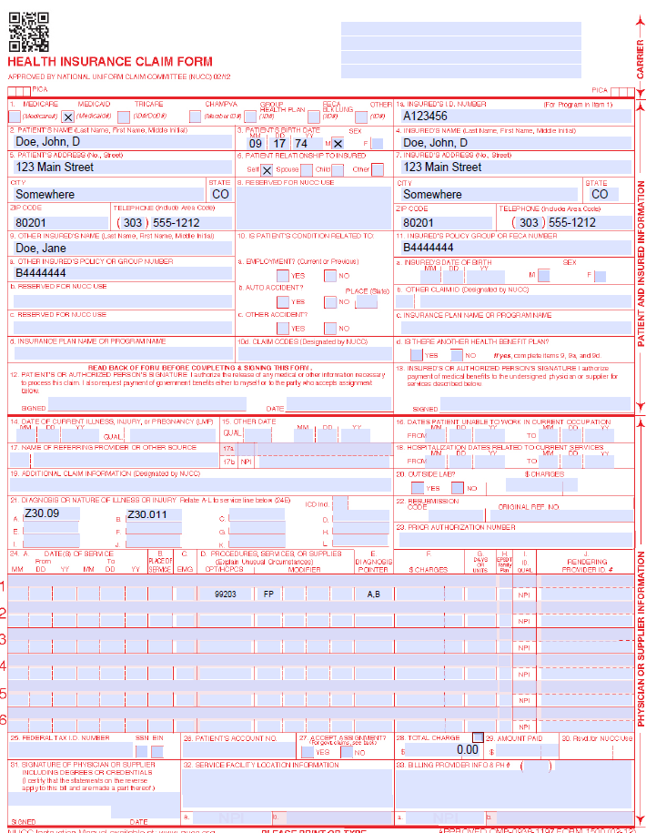 Example of a reproductive claim