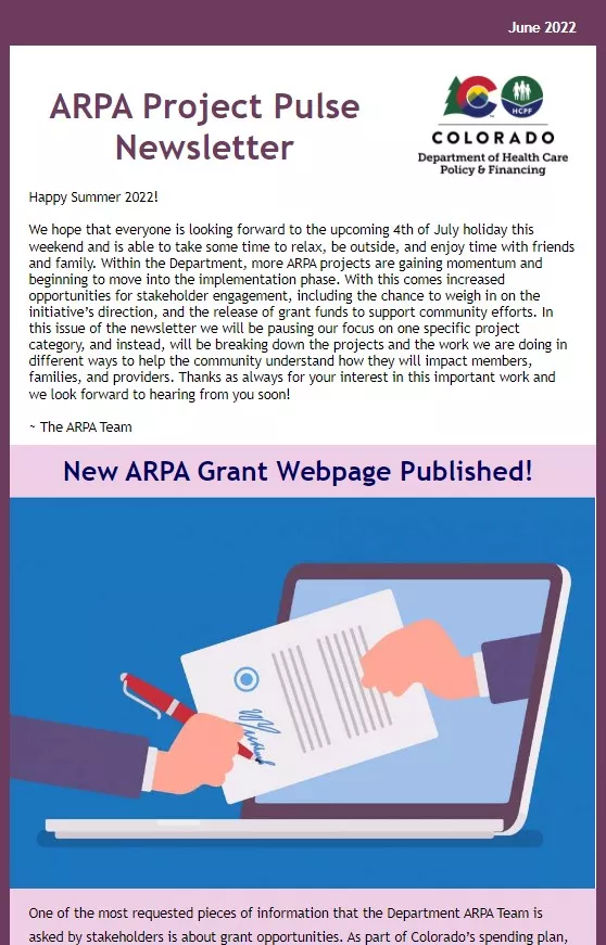 Thumbnail of the June 2022 Edition of the ARPA Project Pulse