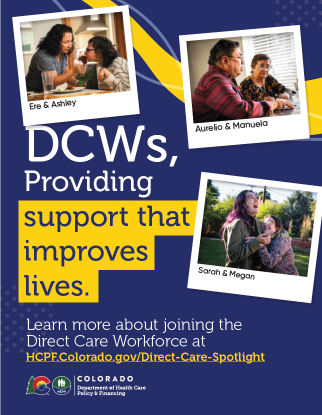 English DCW Flyer with blue background