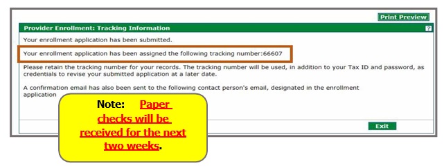 tracking number screenshot